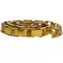 CHANEL vintage articulated belt in gilded metal