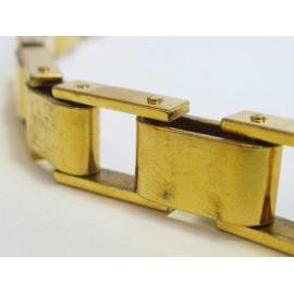 CHANEL vintage articulated belt in gilded metal