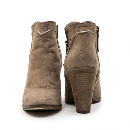 Mi bottes T 39 SARTORE en daim beige