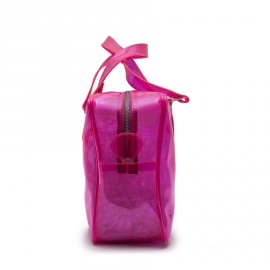 Sac COURREGES en plastique rose transparent