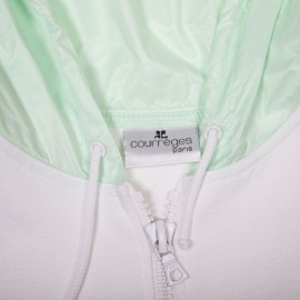 Robe COURREGES T   capuche verte