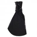 Robe longue T 38 BALMAIN à sequins noirs