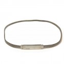 Ceinture GUCCI en acier argent 86 cm