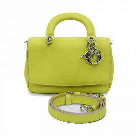 CHRISTIAN DIOR 'Be Dior' bag in acid green taurillon leather