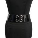 Ceinture T 85  ALEXENDER Mc QUEEN cuir verni noir