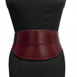 Ceinture T 75  ALEXENDER Mc QUEEN cuir bordeaux