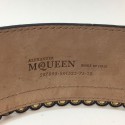 Ceinture T 75  ALEXANDER Mc QUEEN cuir marron "cartouchière"