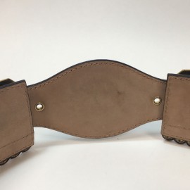 Ceinture T 75  ALEXENDER Mc QUEEN cuir marron "cartouchière"