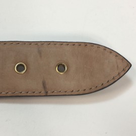 Ceinture T 75  ALEXENDER Mc QUEEN cuir marron "cartouchière"