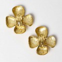 Boucles d'oreilles Clips YVES SAINT LAURENT trefles vintage