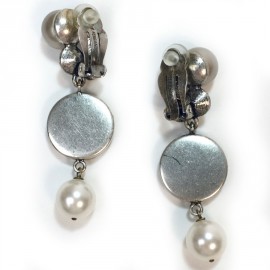 Boucles d'oreilles clips PHILIPPE FERRANDIS pendants