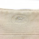 Pochette HERMES en toile beige PM