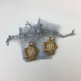 Boucles d'oreille clips Tortues YSL SAINT LAURENT