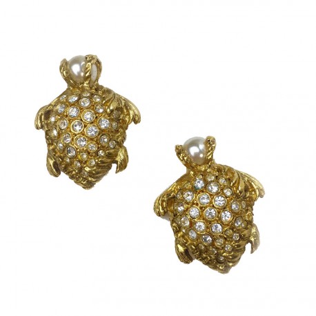 Boucles d'oreille clips Tortues YSL SAINT LAURENT