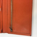 Portefeuille  Bearn HERMES cuir epsom potiron