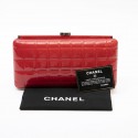 Clutch CHANEL cuir verni rouge