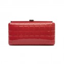 Clutch CHANEL cuir verni rouge