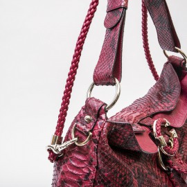 Sac GUCCI en python rouge