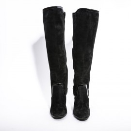 Bottes  t 38.5 PIERRE HARDI veau velours noir