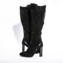 Bottes  t 38.5 PIERRE HARDI veau velours noir