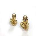 Boucles d'oreilles Clips YSL doré Vintage