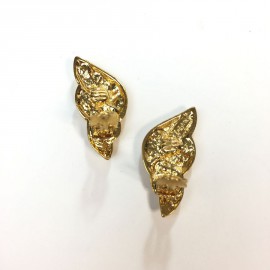 Boucles d'oreilles Clips YSL doré Vintage