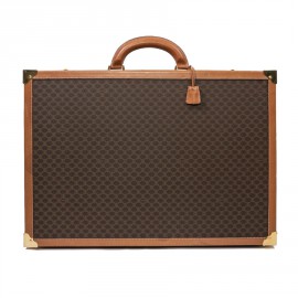 Valise CELINE en toile monogram marron