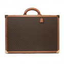 Valise CELINE en toile monogram marron