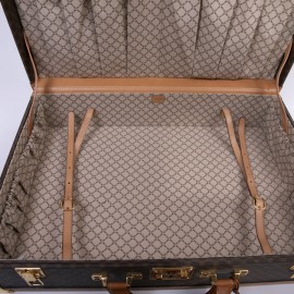 Valise rigide CELINE en toile monogramme marron