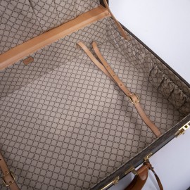 Valise CELINE en toile monogram marron