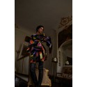 CHRISTIAN LACROIX couture dress in multicolored satins size36