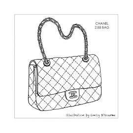 Sac CHANEL en galuchat gris