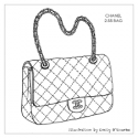 Sac CHANEL en galuchat gris