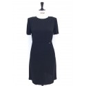 Robe CHANEL soie noire T 