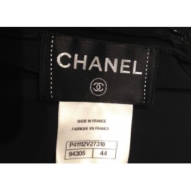 Robe CHANEL soie noire T 