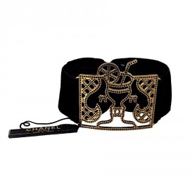 Ceinture CHANEL velours noir