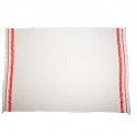 Serviette de plage CHANEL blanche et rose fluo