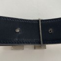 Ceinture H HERMES strié réversible