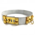 Ceinture CDC HERMES cuir blanc 