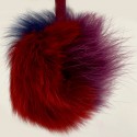 Bijou de sac FENDI Pompon en fourrure tricolore