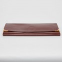 Pochette Cartier en cuir bordeaux