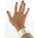 Bracelet HERMES Kellylock GM argent