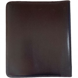 Couverture de répertoire CHRISTIAN DIOR cuir marron foncé Vintage