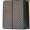 Couverture agenda CHRISTIAN DIOR marron vintage en cuir