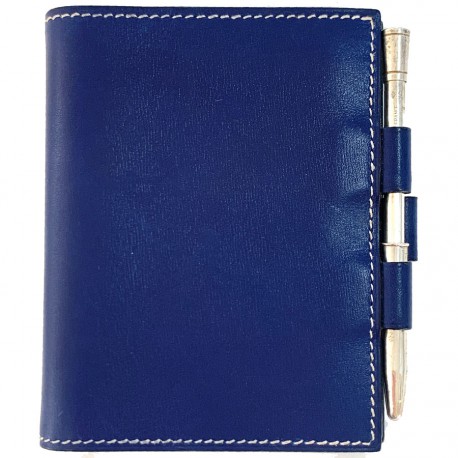 Porte Agenda HERMES bleu petit modèle