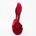 Sac LAGERFELD en veau velours rouge 