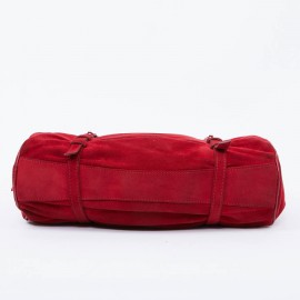 Sac LAGERFELD en veau velours rouge 