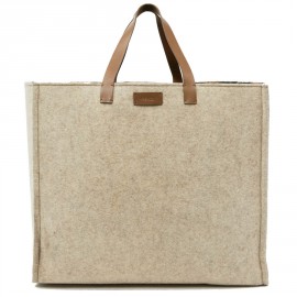 Cabas FENDI en laine gris