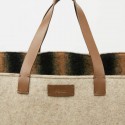 Cabas FENDI en laine gris