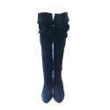 Bottes JL SCHERRER T 39  en veau velours noir